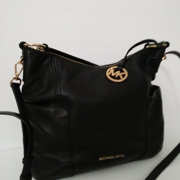 Michael Kors Black Pebbled Leather Cross-body and Shoulder Bag - Picture 5 of 15